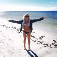 60 degrees, but no beach day shall be wasted! Florida is always hit or miss in the winter! - Stef Sanders @its_stef_with_a_f